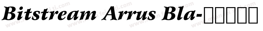 Bitstream Arrus Bla字体转换